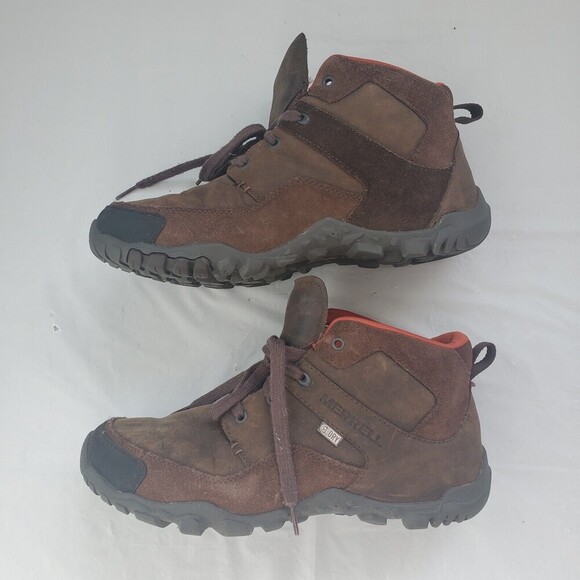 Merrell Mens Waterproof Boots Telluride Mid J23513  Brown Sz 8 UK 7.5 EU 41.5 - Picture 5 of 15